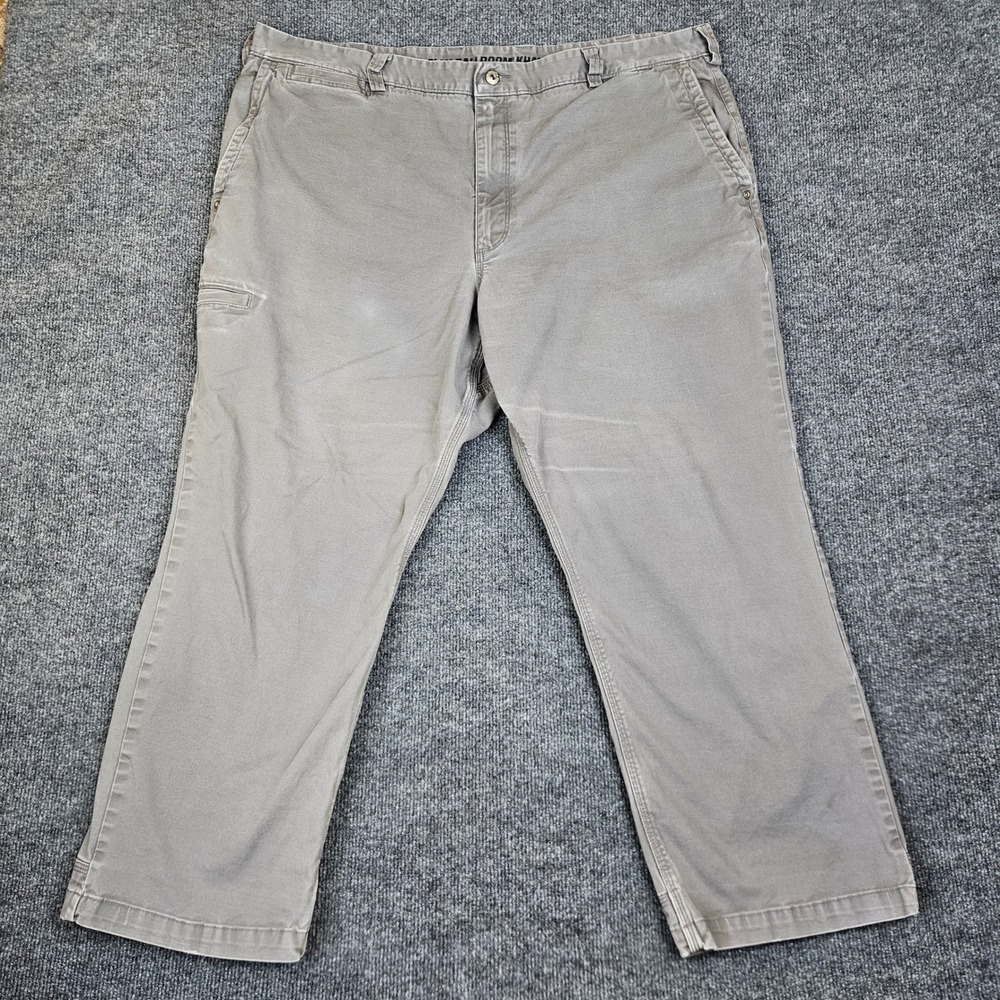 Duluth‎ Trading Flex Ballroom Khakis Pants Men's 44x30(28) Gray Workwear